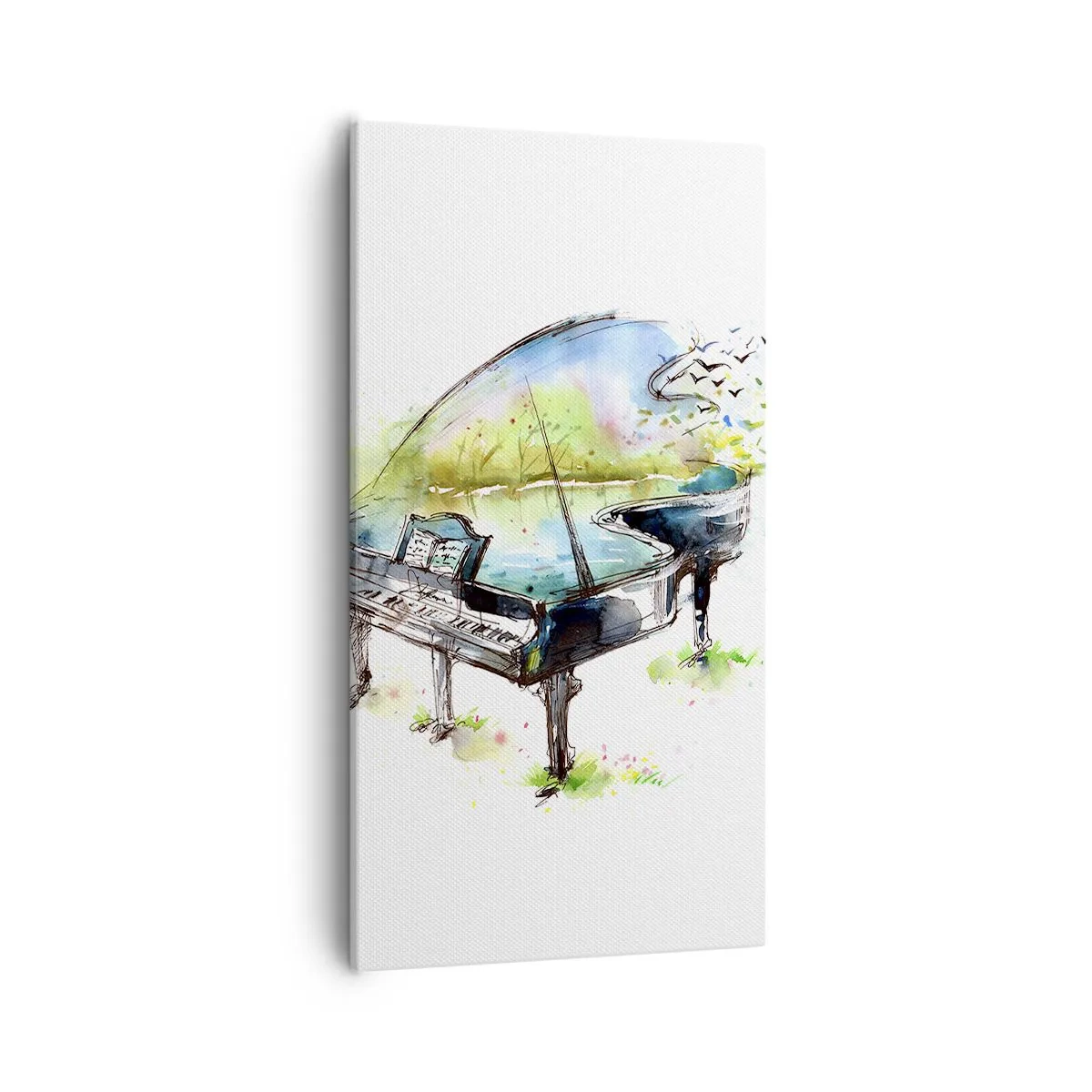 Bild auf Leinwand - Leinwandbild - Von Musik verzaubert - 55x100 cm