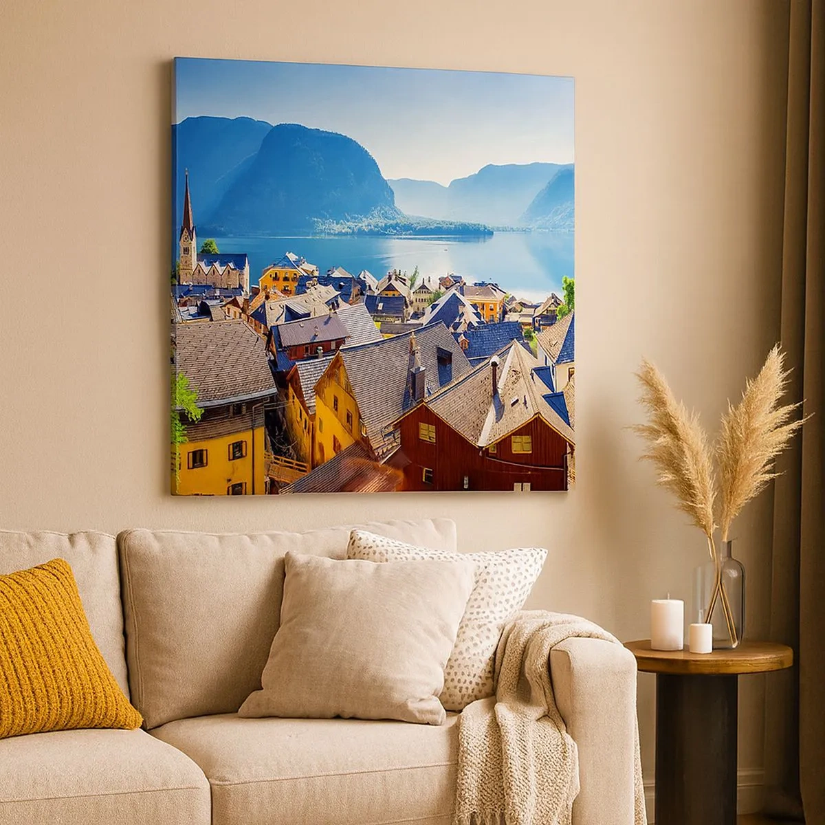 Bild auf Leinwand - Leinwandbild - Es könnte nicht malerischer sein - 30x30 cm