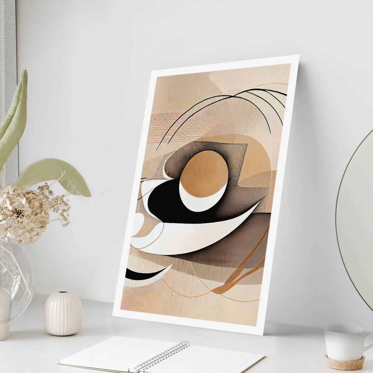 Poster - Komposition: die Essenz des Wortes - 30x40 cm