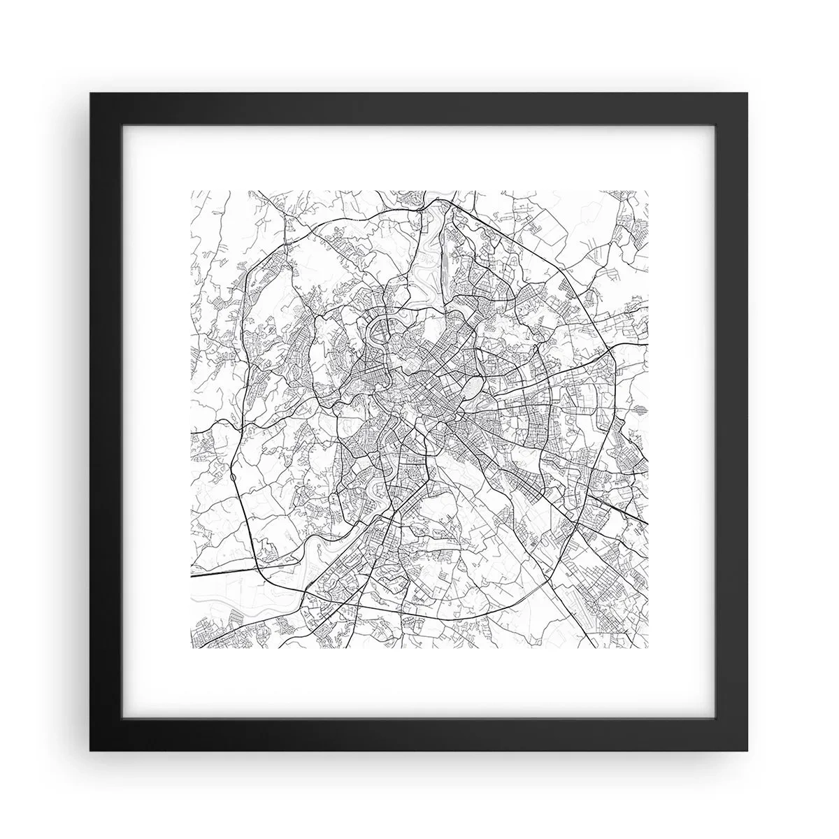 Poster in einem schwarzem Rahmen - Römischer Kreis - 30x30 cm