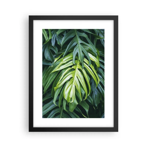 Poster in einem schwarzem Rahmen - Tauchen Sie ein in die Frische - 30x40 cm