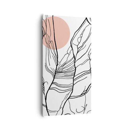 Bild auf Leinwand - Leinwandbild - In einem Netz aus Zweigen - 65x120 cm