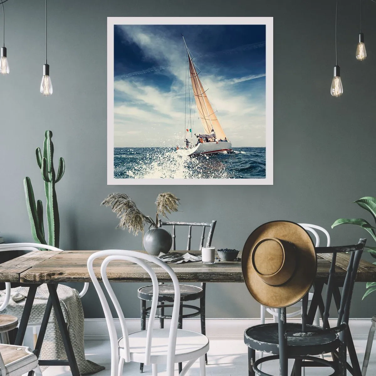 Poster - Sie werden uns nicht einholen! - 30x30 cm