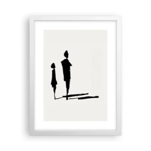 Poster in einem weißen Rahmen - Mit Sicherheit zusammen? - 30x40 cm