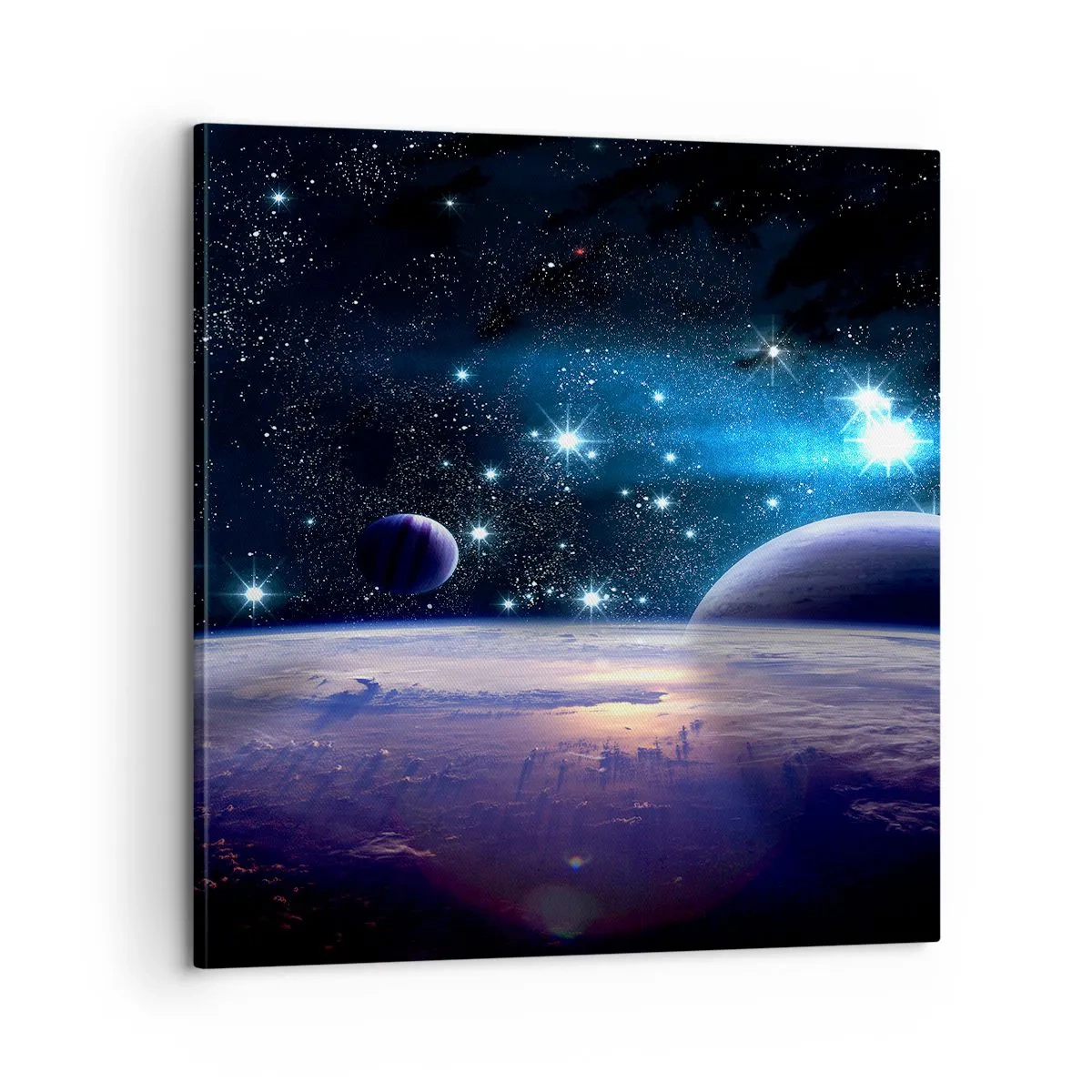 Bild auf Leinwand - Leinwandbild - Noch allein? - 60x60 cm