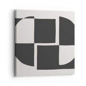 Bild auf Leinwand - Leinwandbild - Antithese - Synthese - 30x30 cm