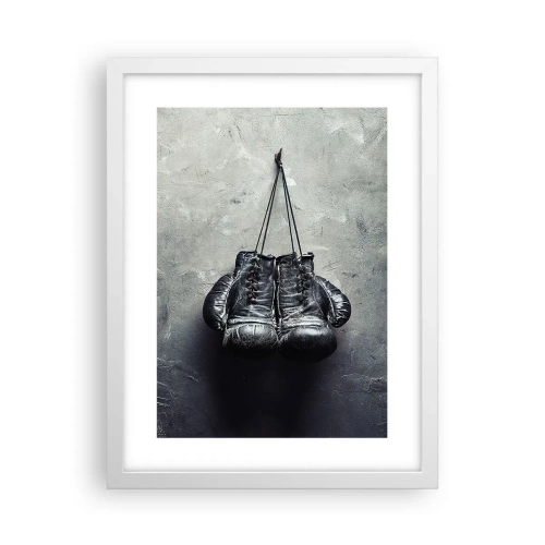 Poster in einem weißen Rahmen - Zeit des Kampfes und Zeit des Friedens - 30x40 cm