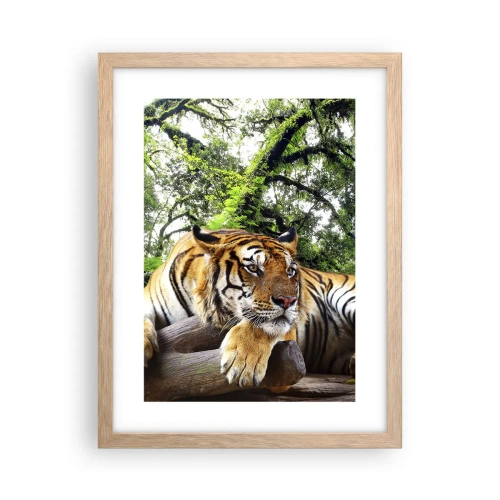 Poster in einem Rahmen aus heller Eiche - Hochachtungsvoll - 30x40 cm