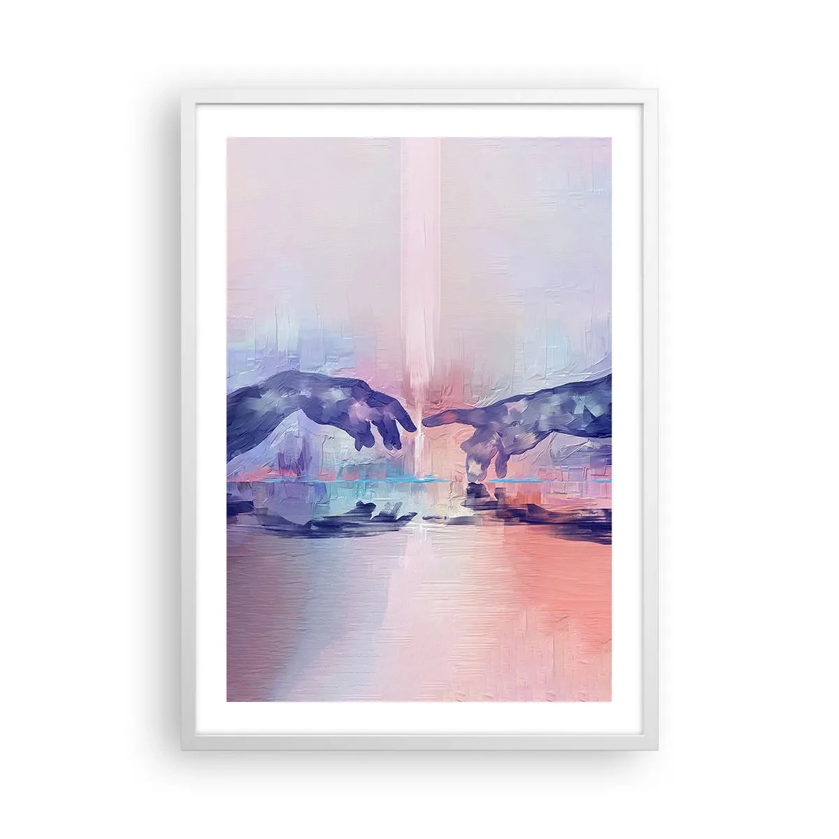 Poster in einem weißen Rahmen - Göttlicher Funke des Lebens - 50x70 cm