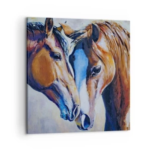 Bild auf Leinwand - Leinwandbild - Ist es Freundschaft? ist es baby - 60x60 cm