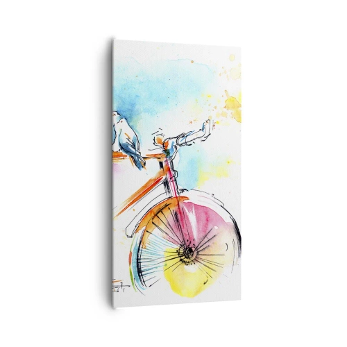 Bild auf Leinwand - Leinwandbild - Fahrrad für zwei - 65x120 cm