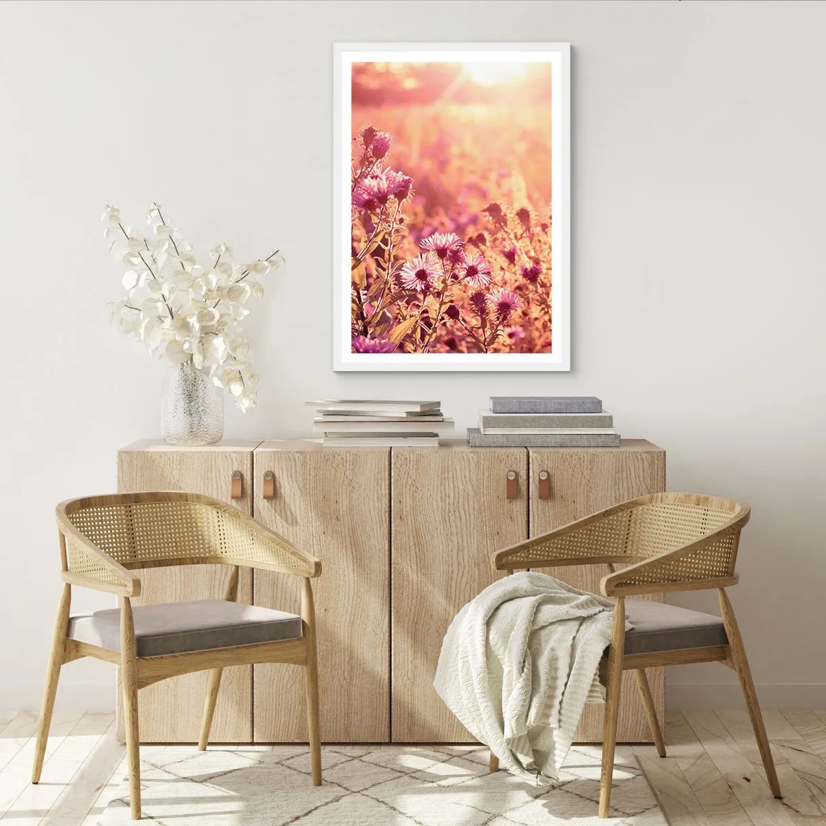 Poster in einem weißen Rahmen - Bevor der Sommer vorbei ist - 30x40 cm