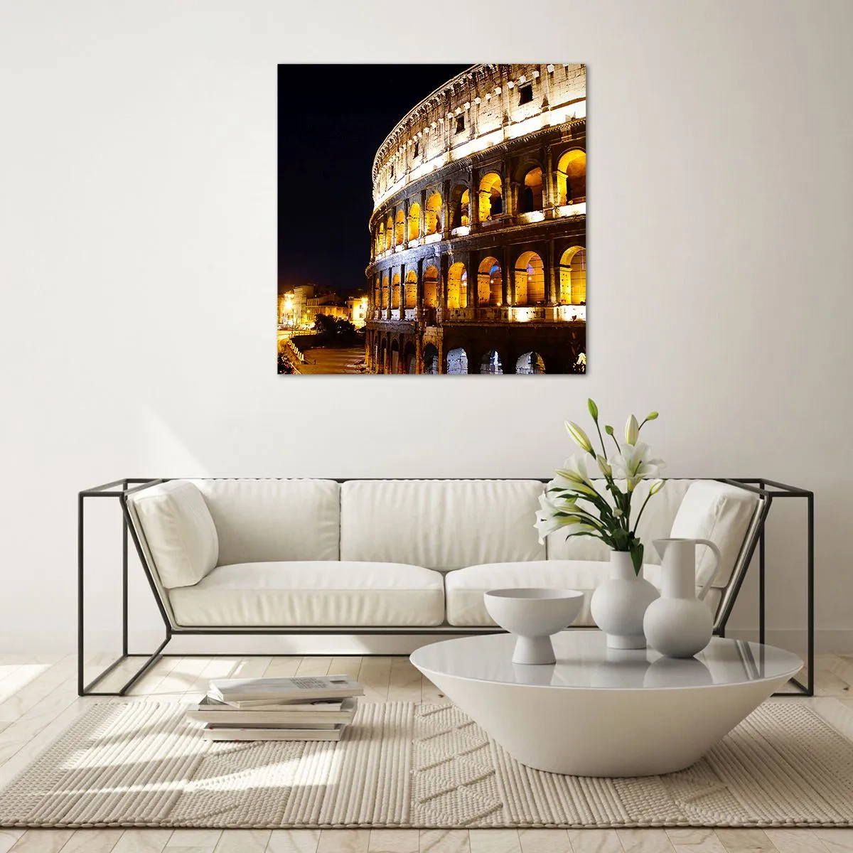 Glasbild - Bild auf glas - Es ist Zeit, die Spiele zu beginnen - 30x30 cm