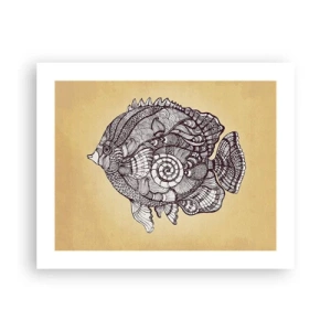 Poster - Aus dem Ozean der Ornamente - 50x40 cm