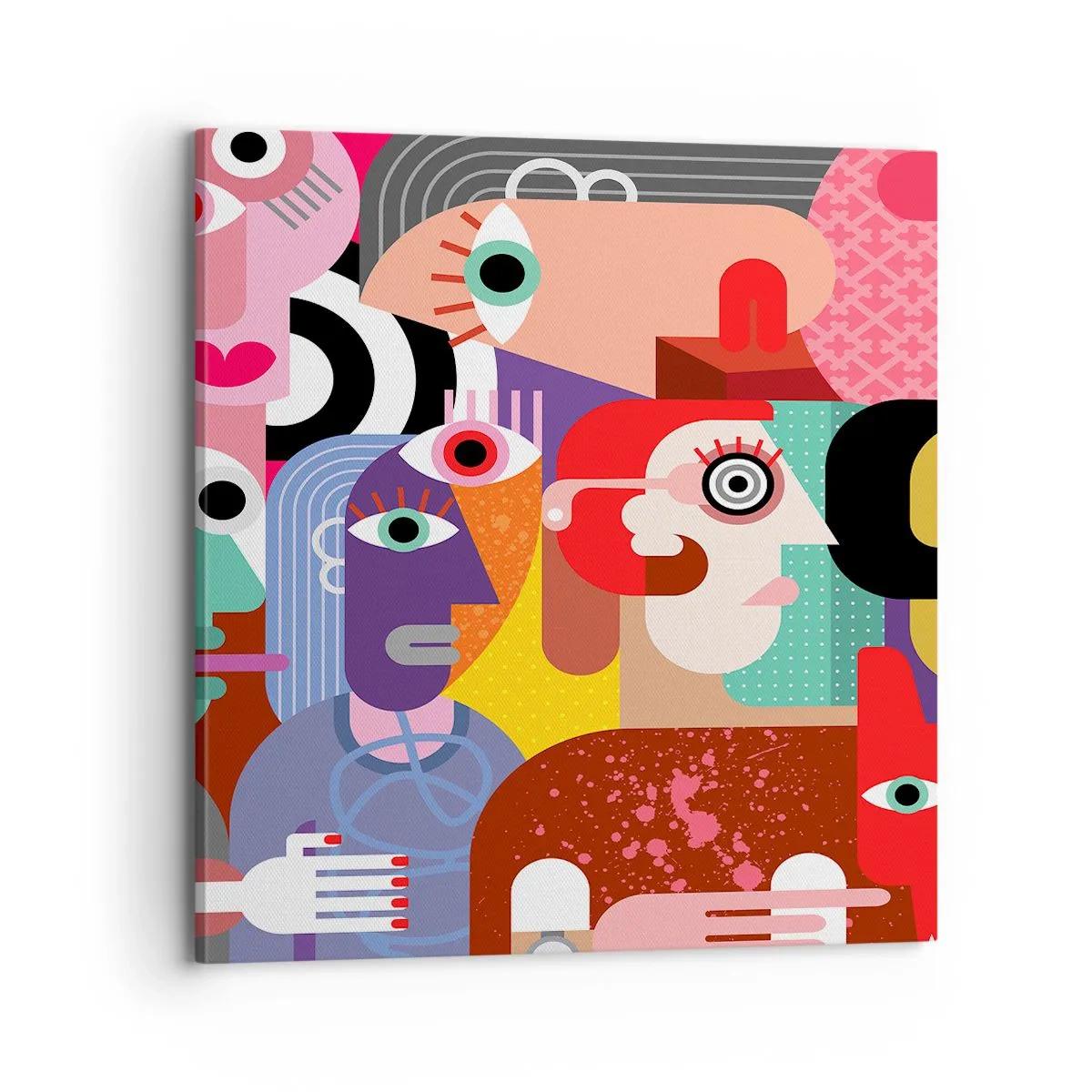 Bild auf Leinwand - Leinwandbild - Wir sind von Herrn Picasso - 70x70 cm