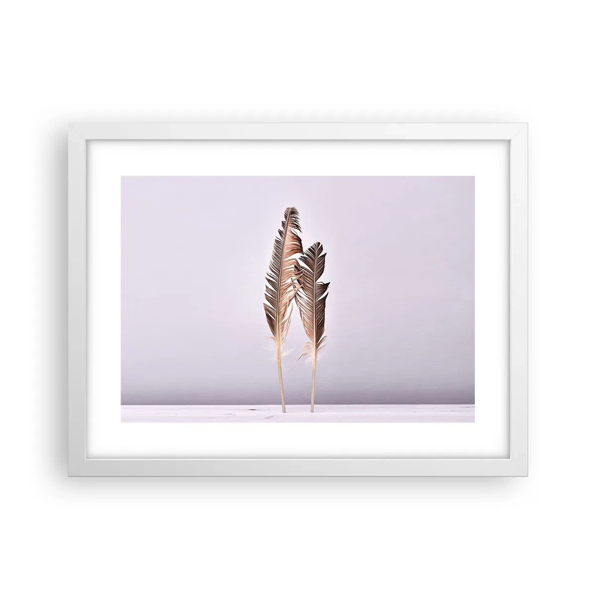 Poster in einem weißen Rahmen - Gegen das Nichts - 40x30 cm