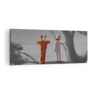 Bild auf Leinwand - Leinwandbild - Das passiert wirklich - 100x40 cm