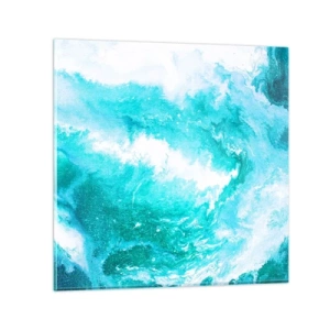 Glasbild - Bild auf glas - Im Kern des Elements - 30x30 cm