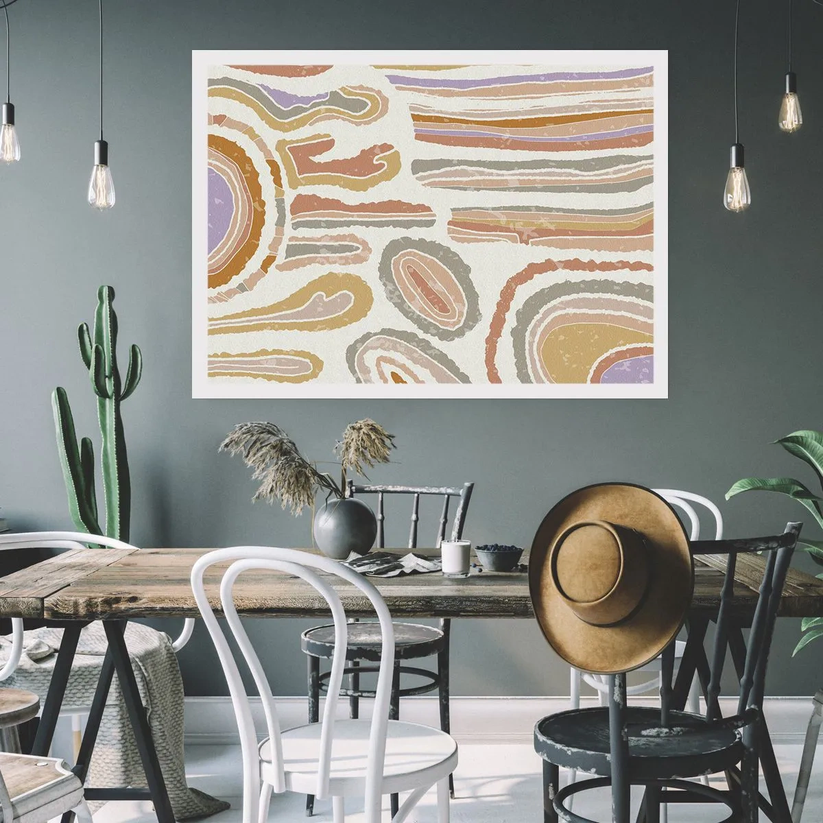 Poster - Bunte Querschnitte - 91x61 cm