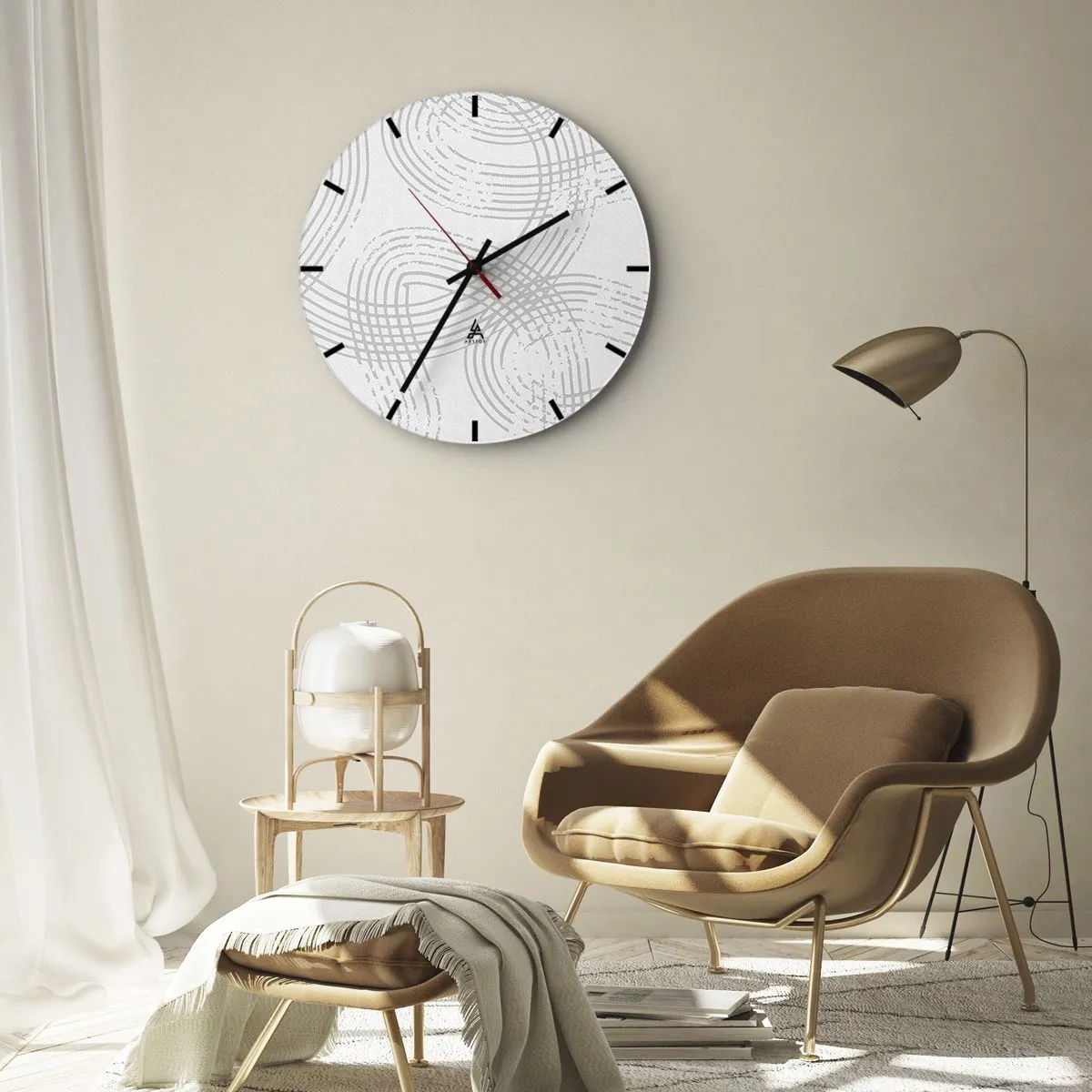 Wanduhr - Glasuhr - Es gibt keinen einfachen Weg - 40x40 cm