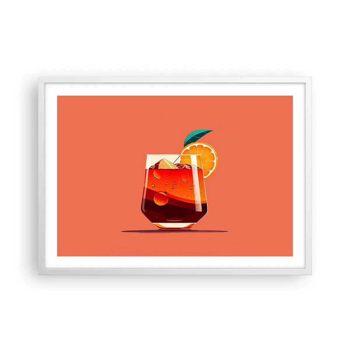 Poster in einem weißen Rahmen - Sommerliche Erfrischung - 70x50 cm