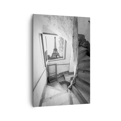 Bild auf Leinwand - Leinwandbild - Was für eine Aussicht! - 70x100 cm