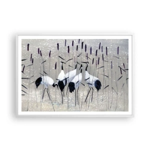 Poster in einem weißen Rahmen - Unter ihren eigenen - 100x70 cm