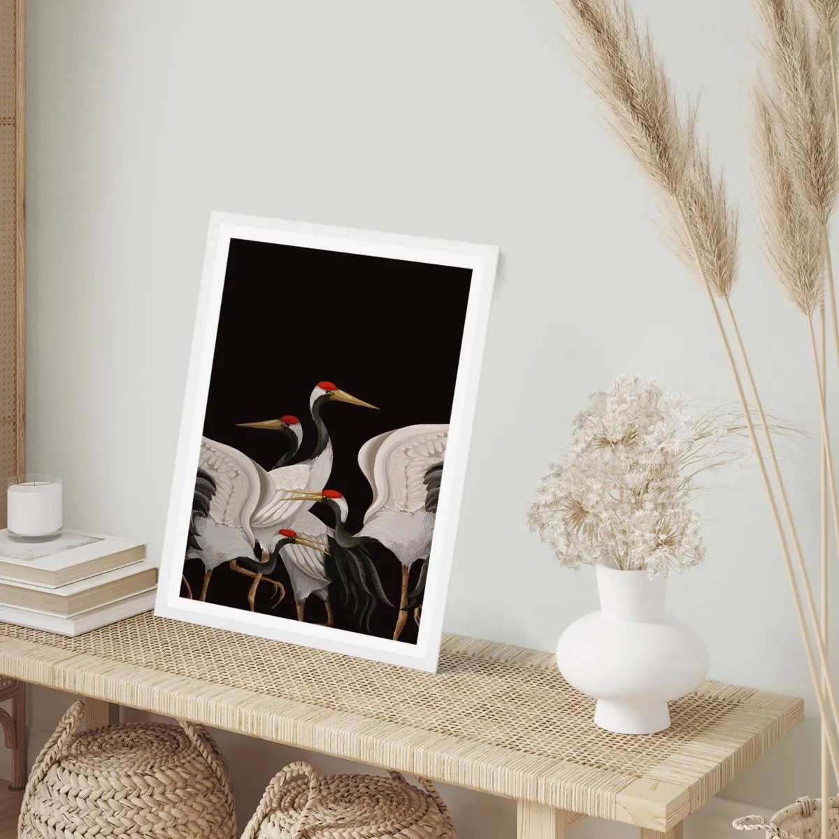 Poster in einem weißen Rahmen - Vogelsachen - 30x40 cm