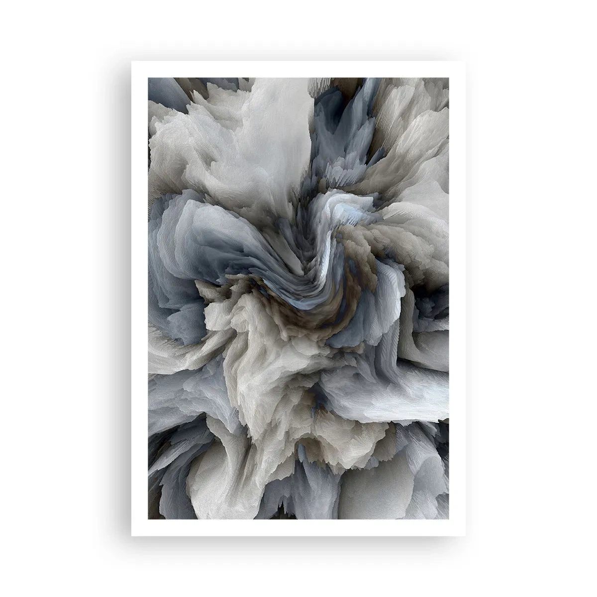 Poster - Stein und Blume - 70x100 cm