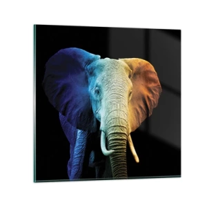 Glasbild - Bild auf glas - Exzentrisch, kein Verrückter - 40x40 cm