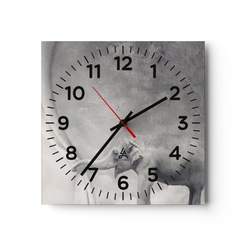 Wanduhr - Glasuhr - Enthülle das Geheimnis - 30x30 cm