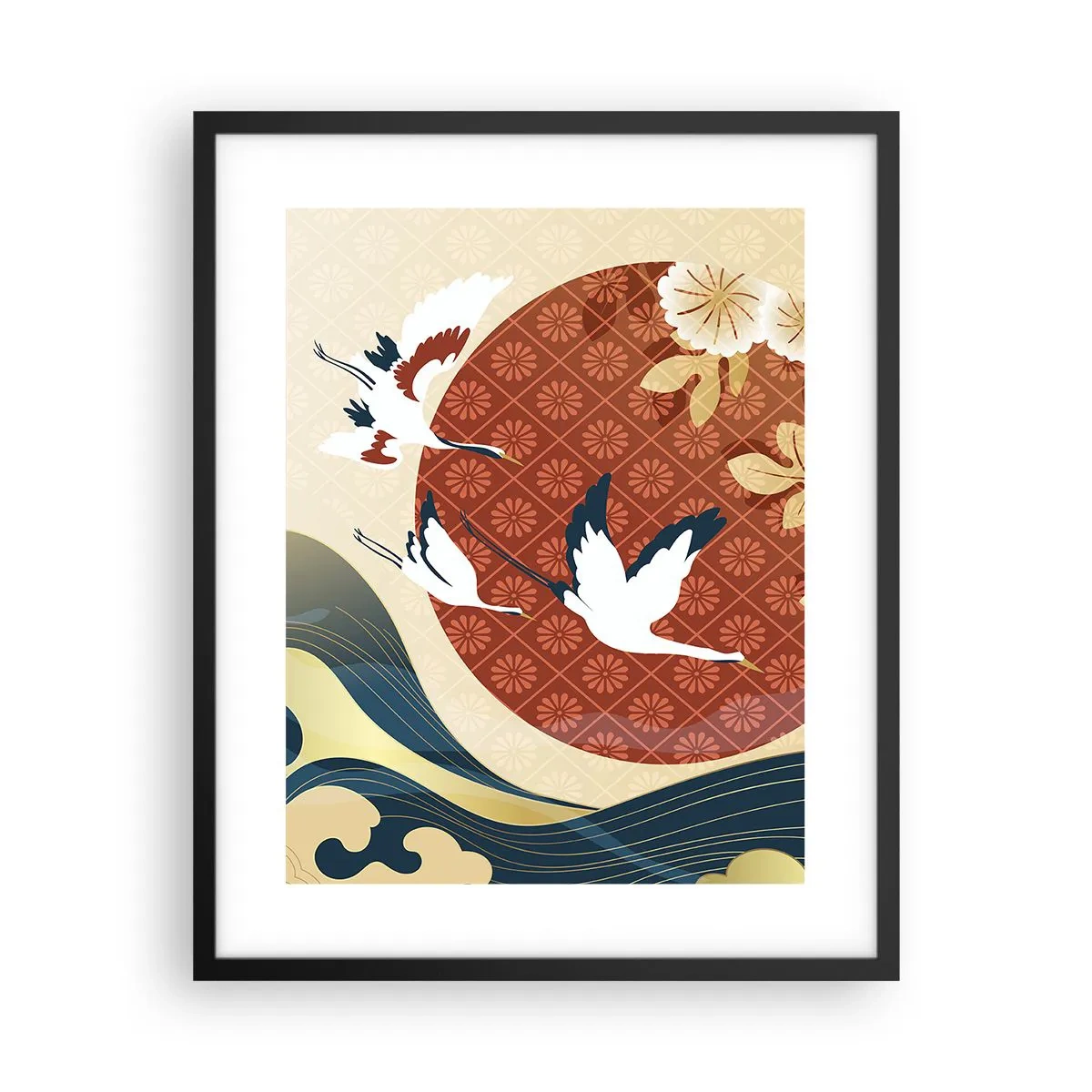 Poster in einem schwarzem Rahmen - Japanisches Märchen - 40x50 cm