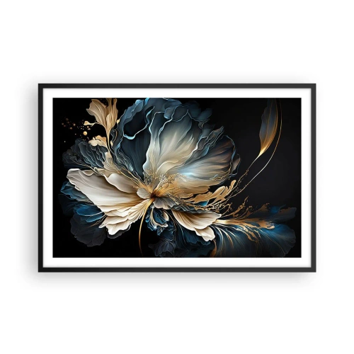 Poster in einem schwarzem Rahmen - Märchenhafte Farnblume - 91x61 cm