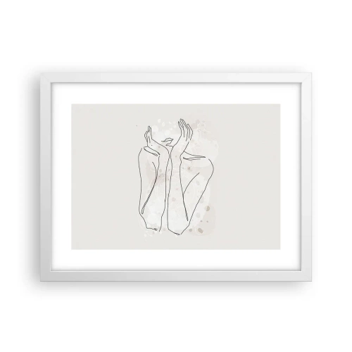 Poster in einem weißen Rahmen - Ein träumerischer Moment - 40x30 cm