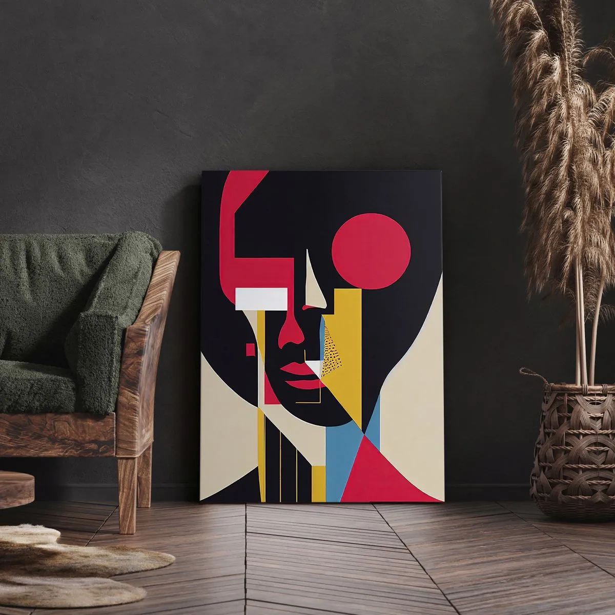 Bild auf Leinwand - Leinwandbild - Ihre innere Welt - 45x80 cm