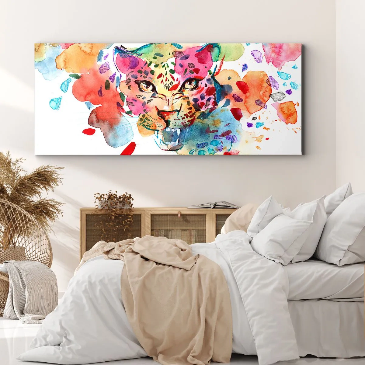 Bild auf Leinwand - Leinwandbild - Die Schöne und das Biest - 90x30 cm