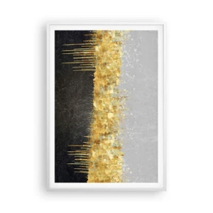 Poster in einem weißen Rahmen - Nach innen und nach oben - 70x100 cm