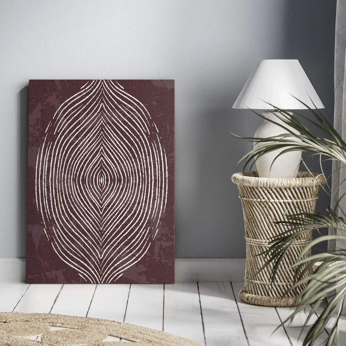 Bild auf Leinwand - Leinwandbild - Der Raum spricht - 65x120 cm