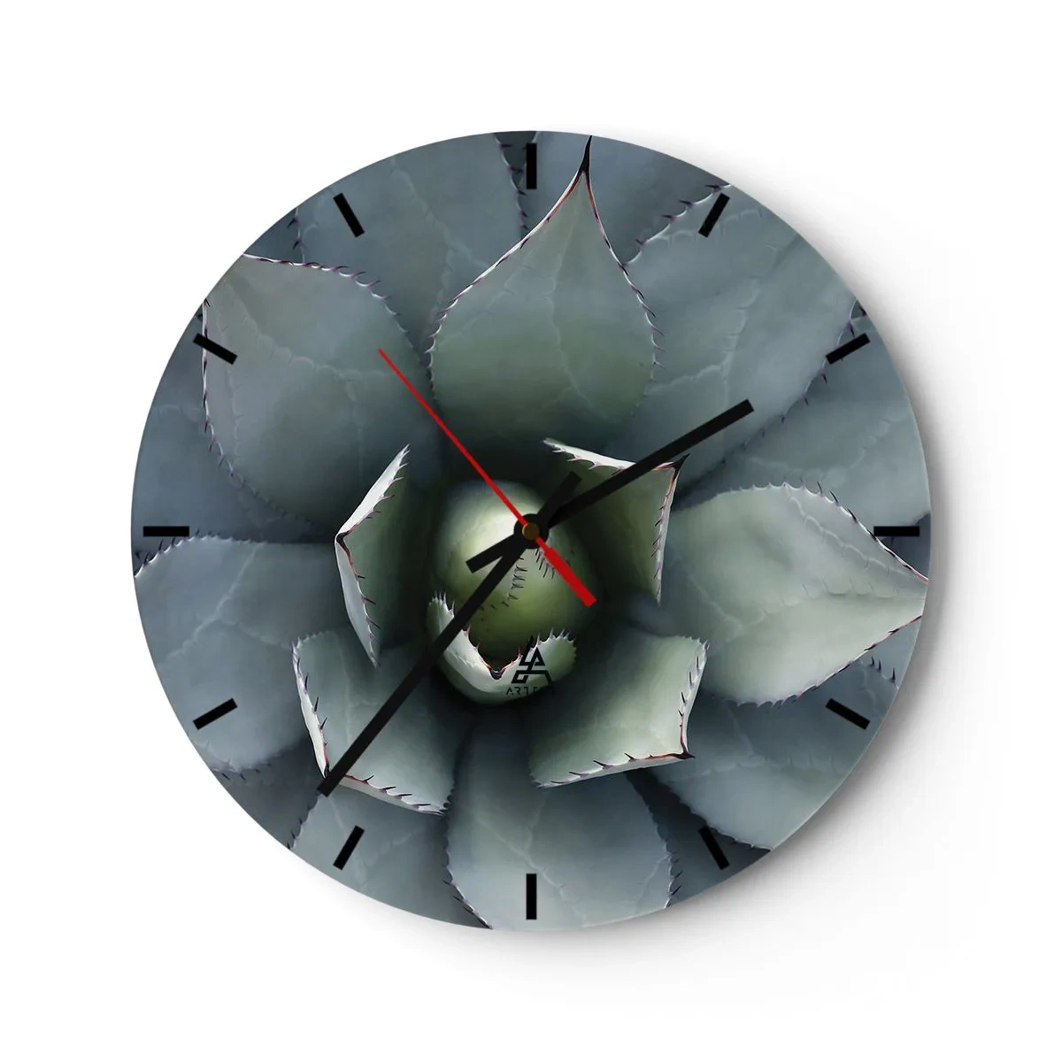 Wanduhr - Glasuhr - Es lockt an und warnt - 40x40 cm