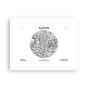 Poster - Anatomie von Madrid - 40x30 cm