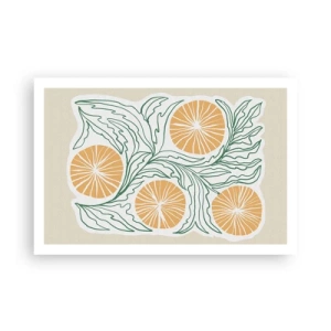 Poster - Ethnisch mit einem Hauch von Abstraktion - 91x61 cm