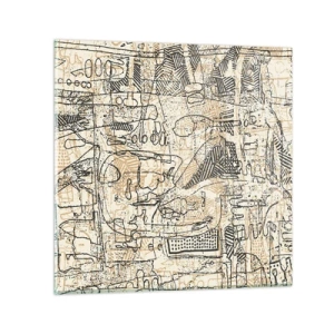 Glasbild - Bild auf glas - Es wartet darauf, entschlüsselt zu werden - 70x70 cm