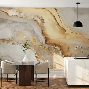 Maßgeschneiderte Fototapete Premium Sand - Abstraktion: Schönheit und Güte - Marmor, Glanz, Elegant