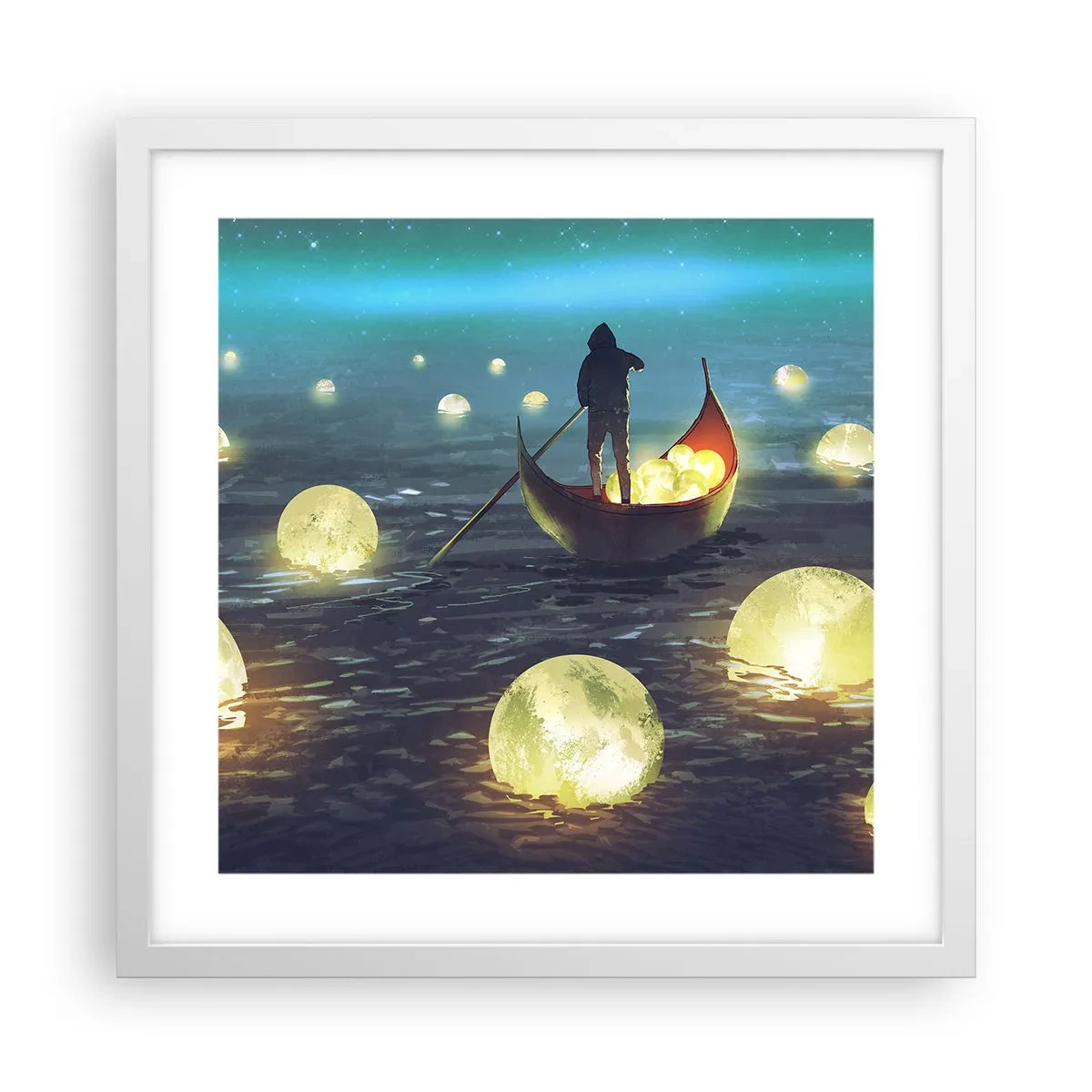 Poster in einem weißen Rahmen - Dinge, von denen Philosophen nie geträumt haben - 40x40 cm