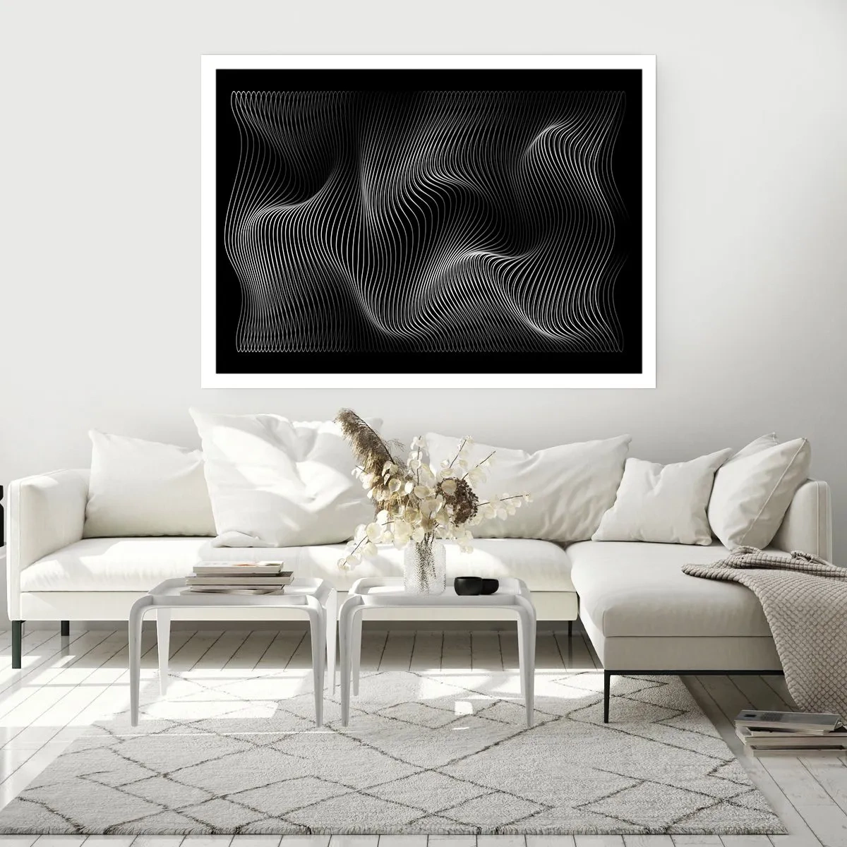 Poster - Lichttanz im Raum - 50x40 cm