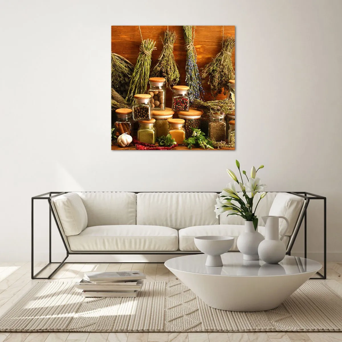 Glasbild - Bild auf glas - Küchenzauber - 70x70 cm