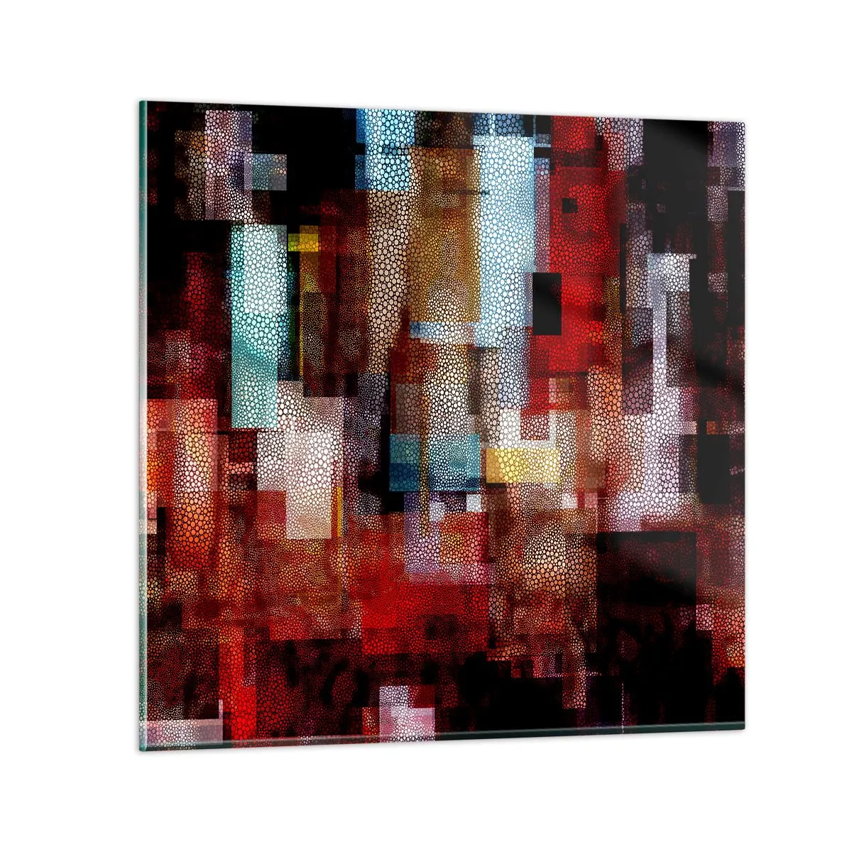 Glasbild - Bild auf glas - Verwirrung mit Verwirrung - 40x40 cm