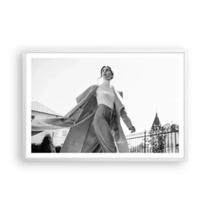 Poster in einem weißen Rahmen - Gehst du mit mir? - 91x61 cm