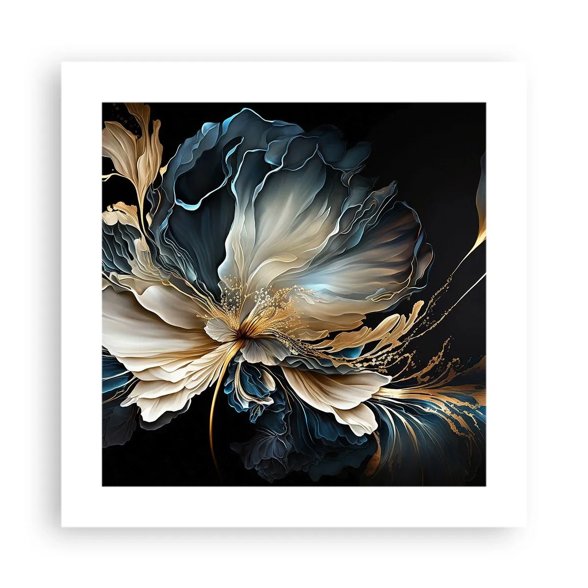 Poster - Märchenhafte Farnblume - 40x40 cm