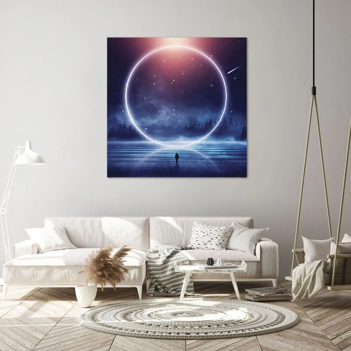 Bild auf Leinwand - Leinwandbild - Sie sind schon da ... - 60x60 cm